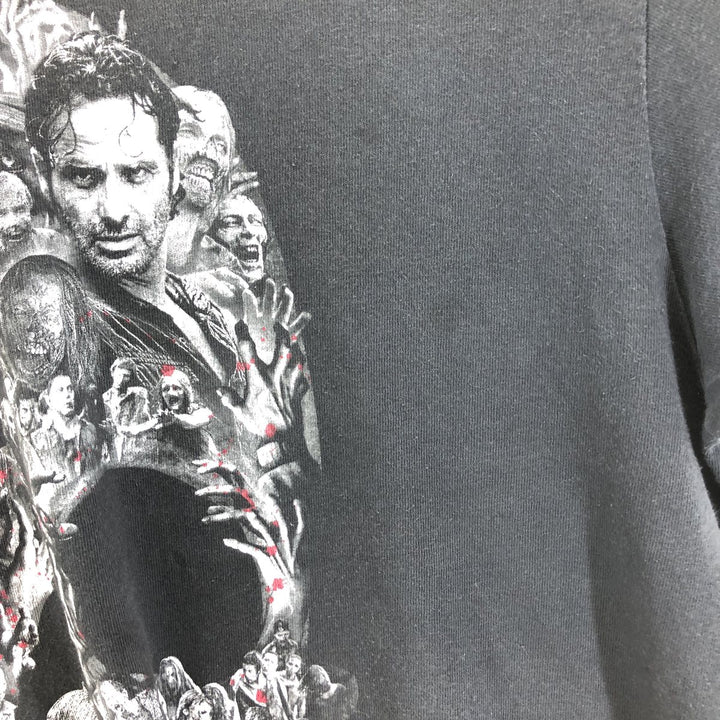 Delta DELTA PRO WEIGHT Pro Weight THE WALKING DEAD Movie T-shirt Men's XXL cotton black type Vintage Second Hand