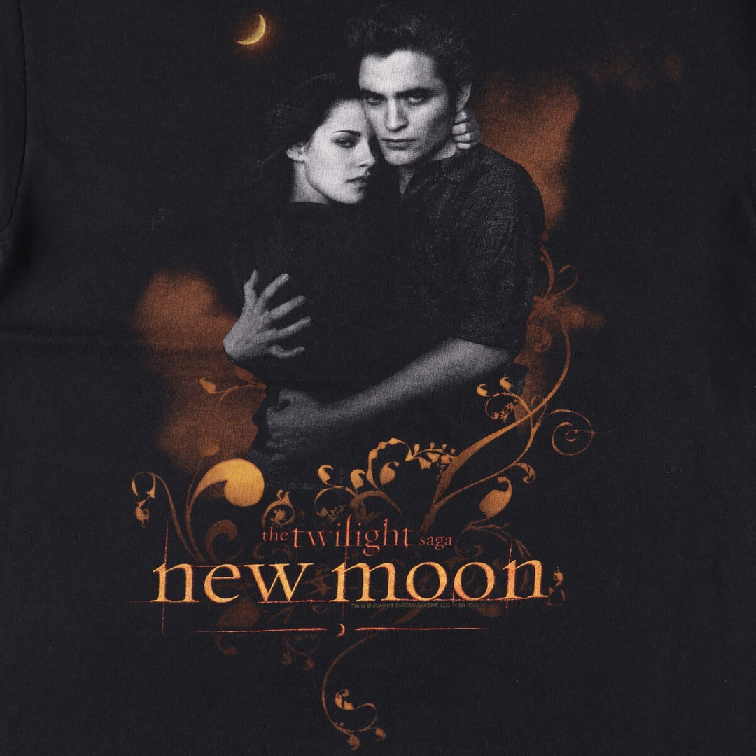 00'S Anvil The Twilight Saga New Moon Movie T-shirt Men's M size cotton black type Vintage Second Hand