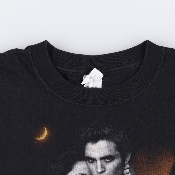 00'S Anvil The Twilight Saga New Moon Movie T-shirt Men's M size cotton black type Vintage Second Hand