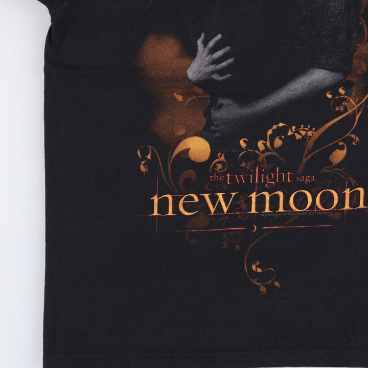 00'S Anvil The Twilight Saga New Moon Movie T-shirt Men's M size cotton black type Vintage Second Hand