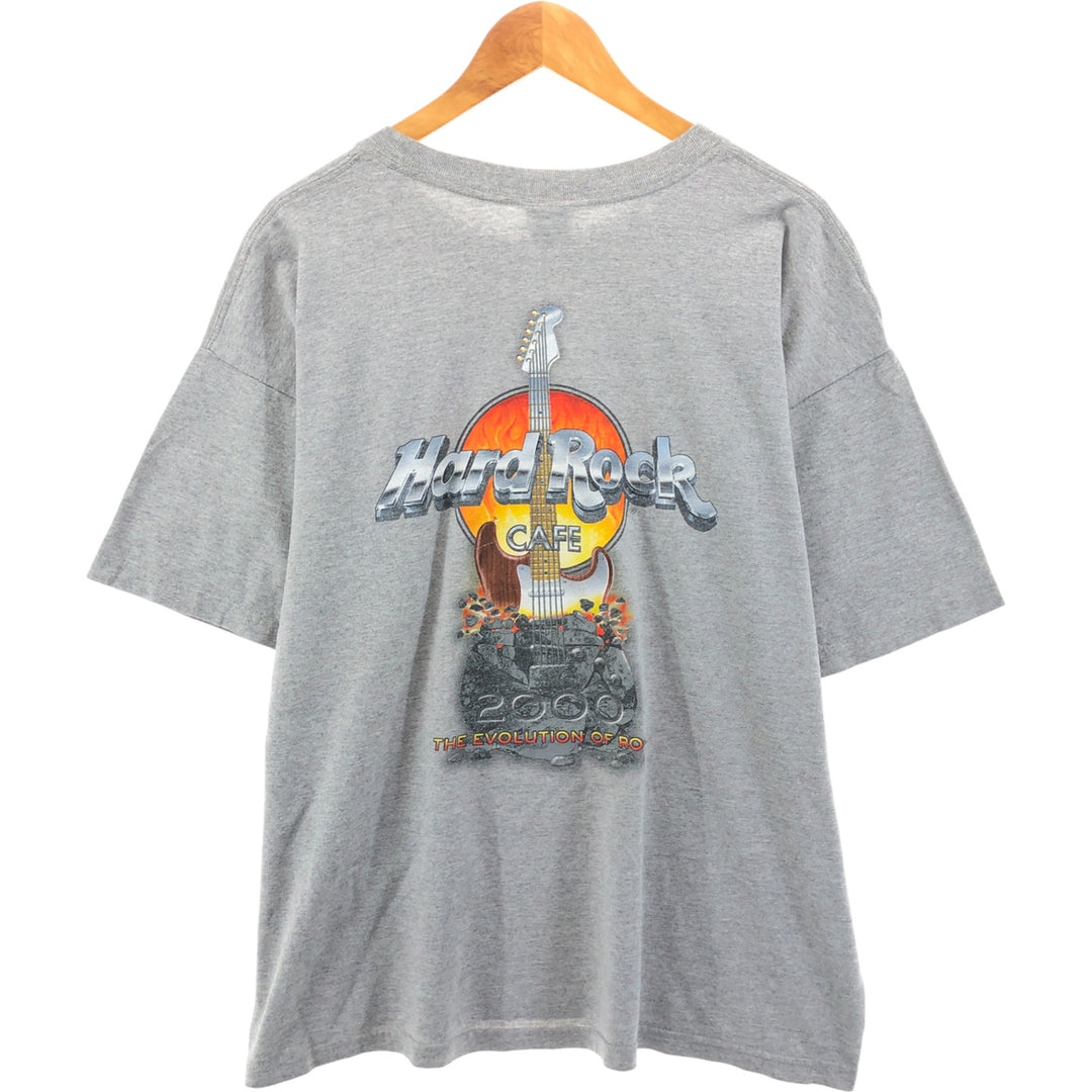 HARD ROCK CAFE Hard Rock Cafe Advertising T-shirt Made in USA Men's XL cotton gray type Vintage Second Hand