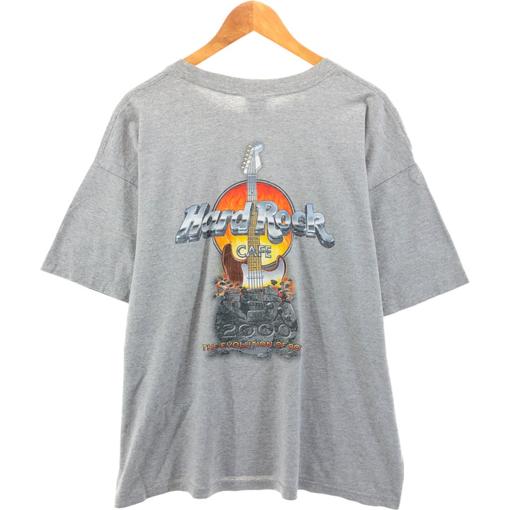 HARD ROCK CAFE Hard Rock Cafe Advertising T-shirt Made in USA Men's XL cotton gray type Vintage Second Hand