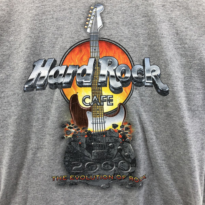 HARD ROCK CAFE Hard Rock Cafe Advertising T-shirt Made in USA Men's XL cotton gray type Vintage Second Hand