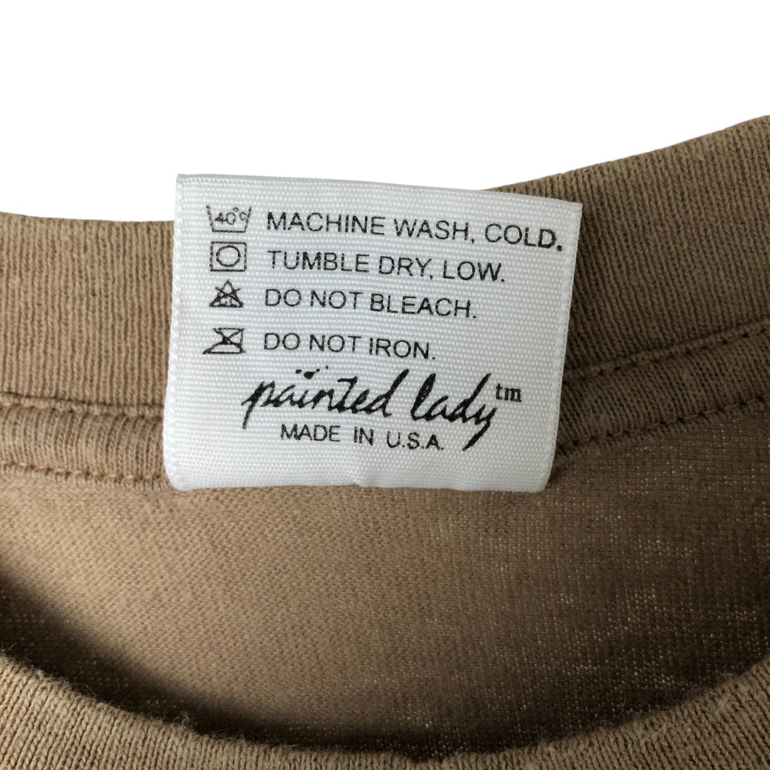 90'S - Relevant rel e vant Squirrel Pattern Animal T-Shirt, Made in USA, Men's Size L, Vintage cotton Khaki type Vintage Second Hand