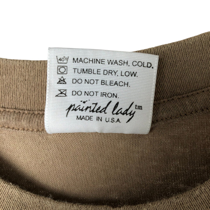 90'S - Relevant rel e vant Squirrel Pattern Animal T-Shirt, Made in USA, Men's Size L, Vintage cotton Khaki type Vintage Second Hand
