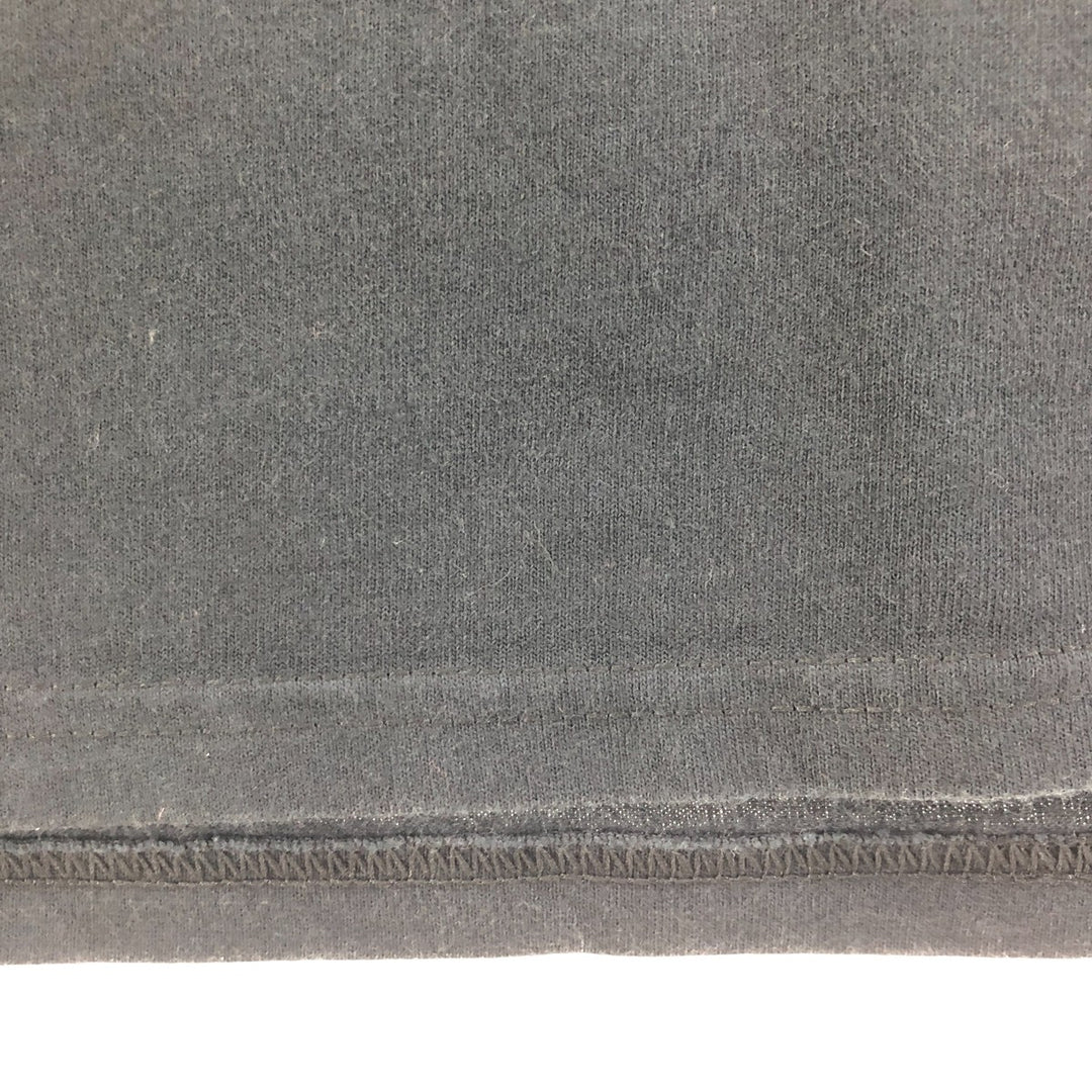 00'S Hanes COMFORT-T Fish Pattern Animal T-shirt Men's L size cotton black type Vintage Second Hand