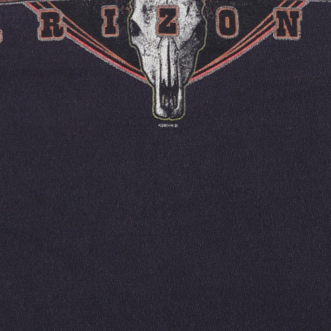 00'S Harley-Davidson Motorcycle Bike T-shirt Made in USA Men's L size cotton black type Vintage Second Hand