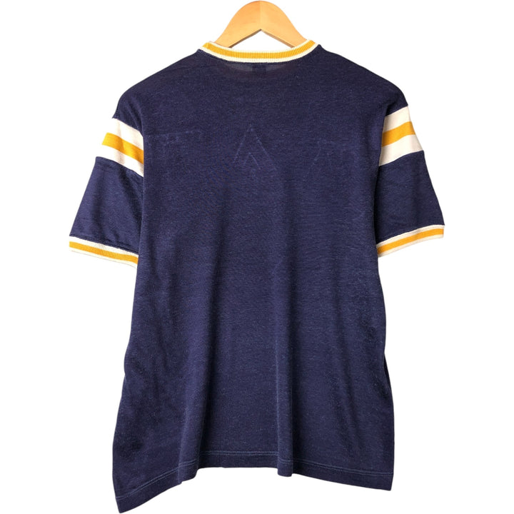 60's Russell Southern Co. Ringer T-shirt, men's size L, vintage unclear navy blue type Vintage Second Hand