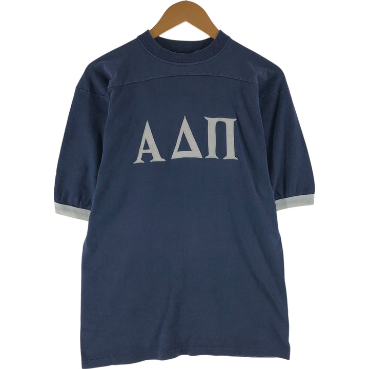 Vintage 90'S college T-shirt, size S, men's unclear navy blue type Vintage Second Hand