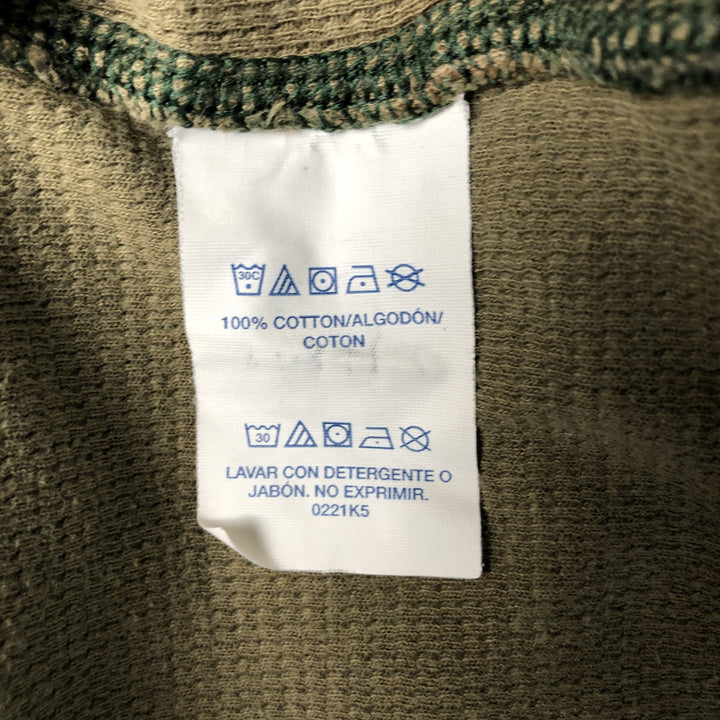 Ralph Lauren POLO RALPH LAUREN SLEEPWEAR Camouflage Pattern Thermal Long T-Shirt, Honeycomb, Men's Size M cotton green type Vintage Second Hand