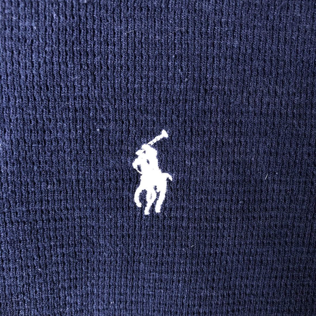 Ralph Lauren POLO RALPH LAUREN Thermal Long T-Shirt Men's XL cotton navy blue type Vintage Second Hand