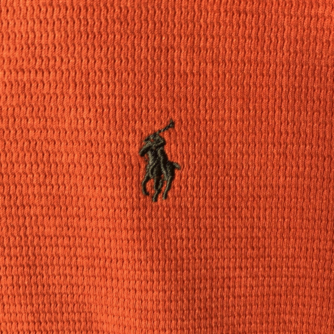 Ralph Lauren POLO RALPH LAUREN SLEEPWEAR Thermal Long T-shirt Honeycomb Men's XL cotton orange type Vintage Second Hand