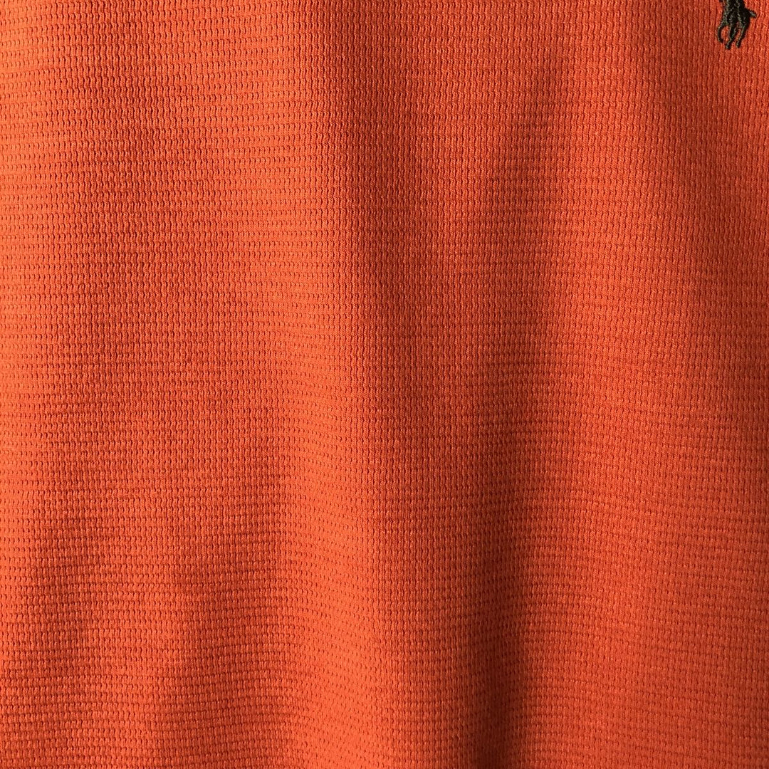 Ralph Lauren POLO RALPH LAUREN SLEEPWEAR Thermal Long T-shirt Honeycomb Men's XL cotton orange type Vintage Second Hand