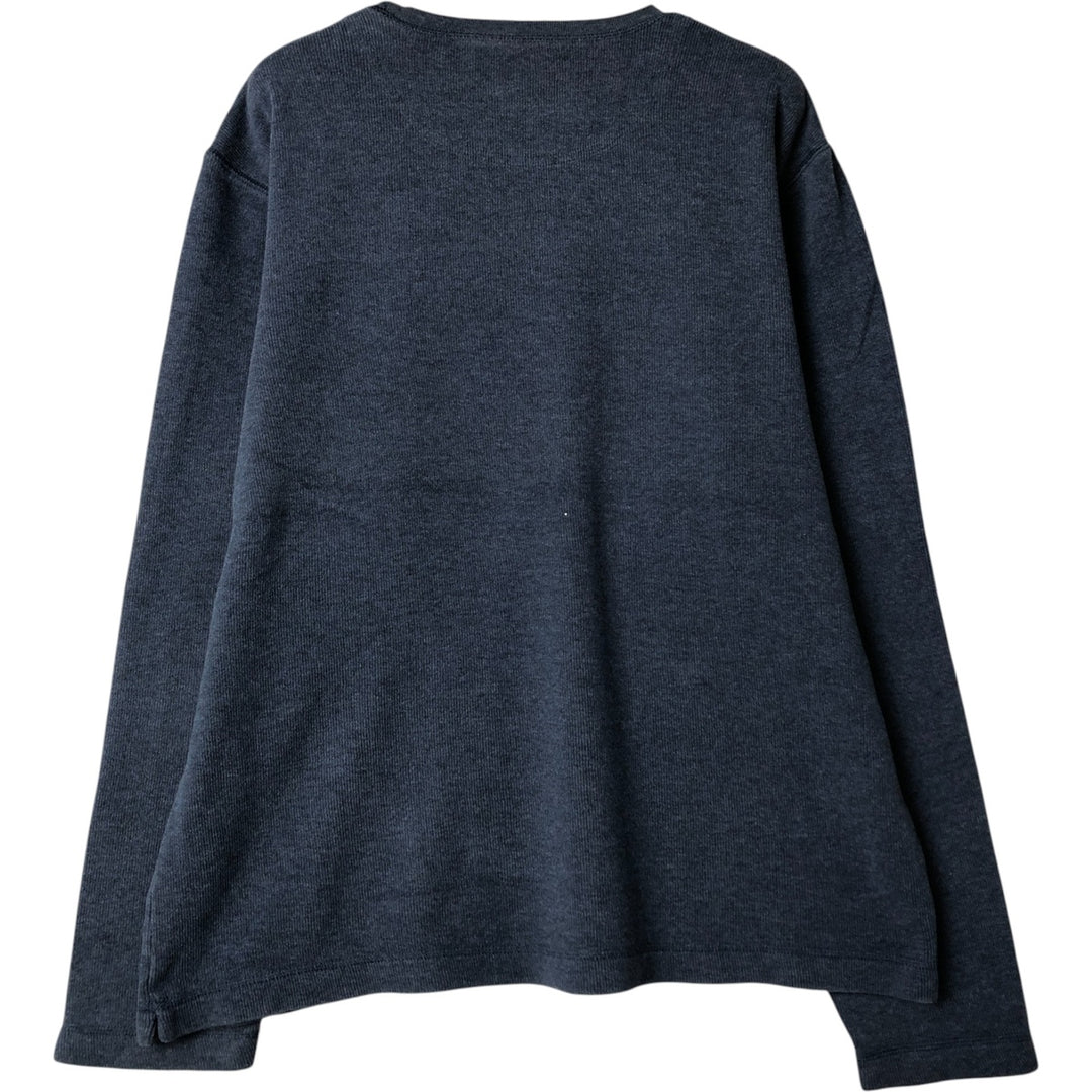 Banana Republic Thermal Long T-Shirt, Men's Size L cotton navy blue type Vintage Second Hand