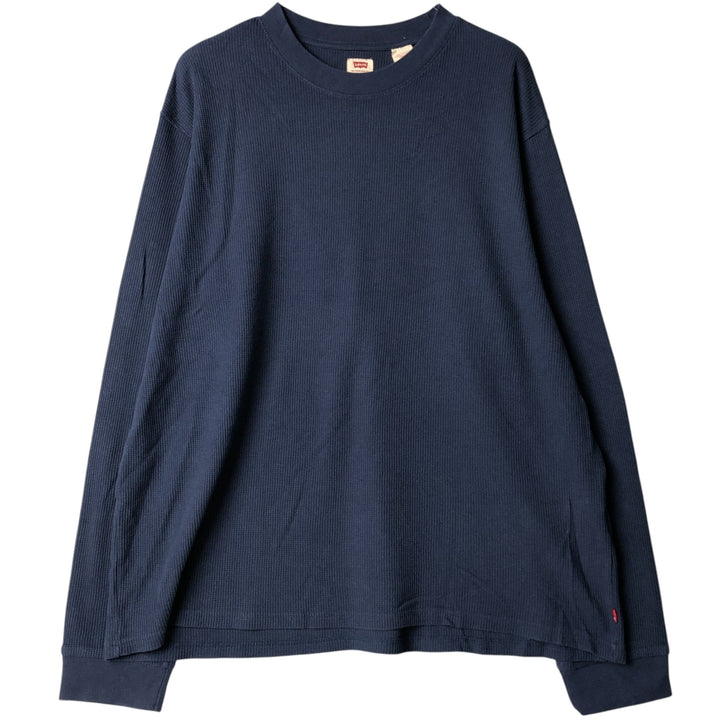 Levi's Standard Thermal Long T-Shirt, Men's Size XL cotton navy blue type Vintage Second Hand