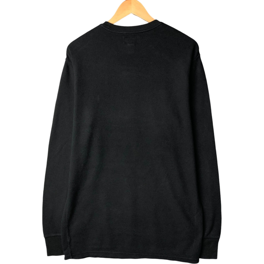 Ralph Lauren POLO RALPH LAUREN SLEEPWEAR Thermal Long T-shirt Honeycomb Men's XL cotton black type Vintage Second Hand