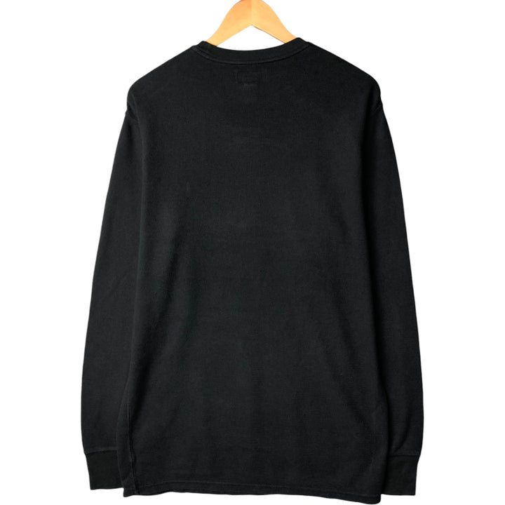 Ralph Lauren POLO RALPH LAUREN SLEEPWEAR Thermal Long T-shirt Honeycomb Men's XL cotton black type Vintage Second Hand
