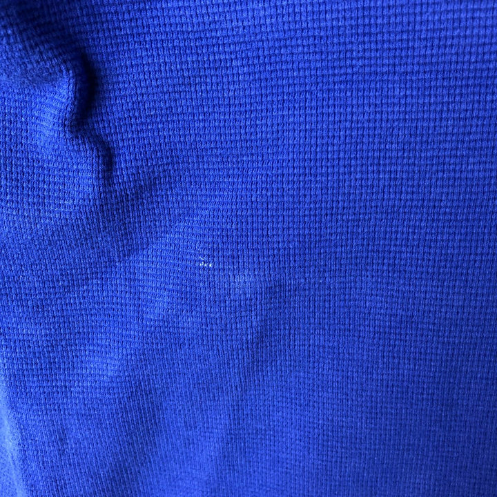 Ralph Lauren POLO RALPH LAUREN SLEEPWEAR Hooded Thermal Long T-Shirt, Waffle, Men's Size Small cotton blue type Vintage Second Hand