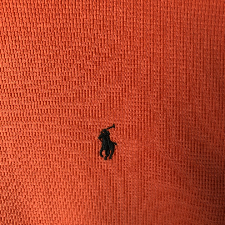 Ralph Lauren POLO RALPH LAUREN SLEEPWEAR Thermal Long T-shirt Waffle Men's XL cotton orange type Vintage Second Hand