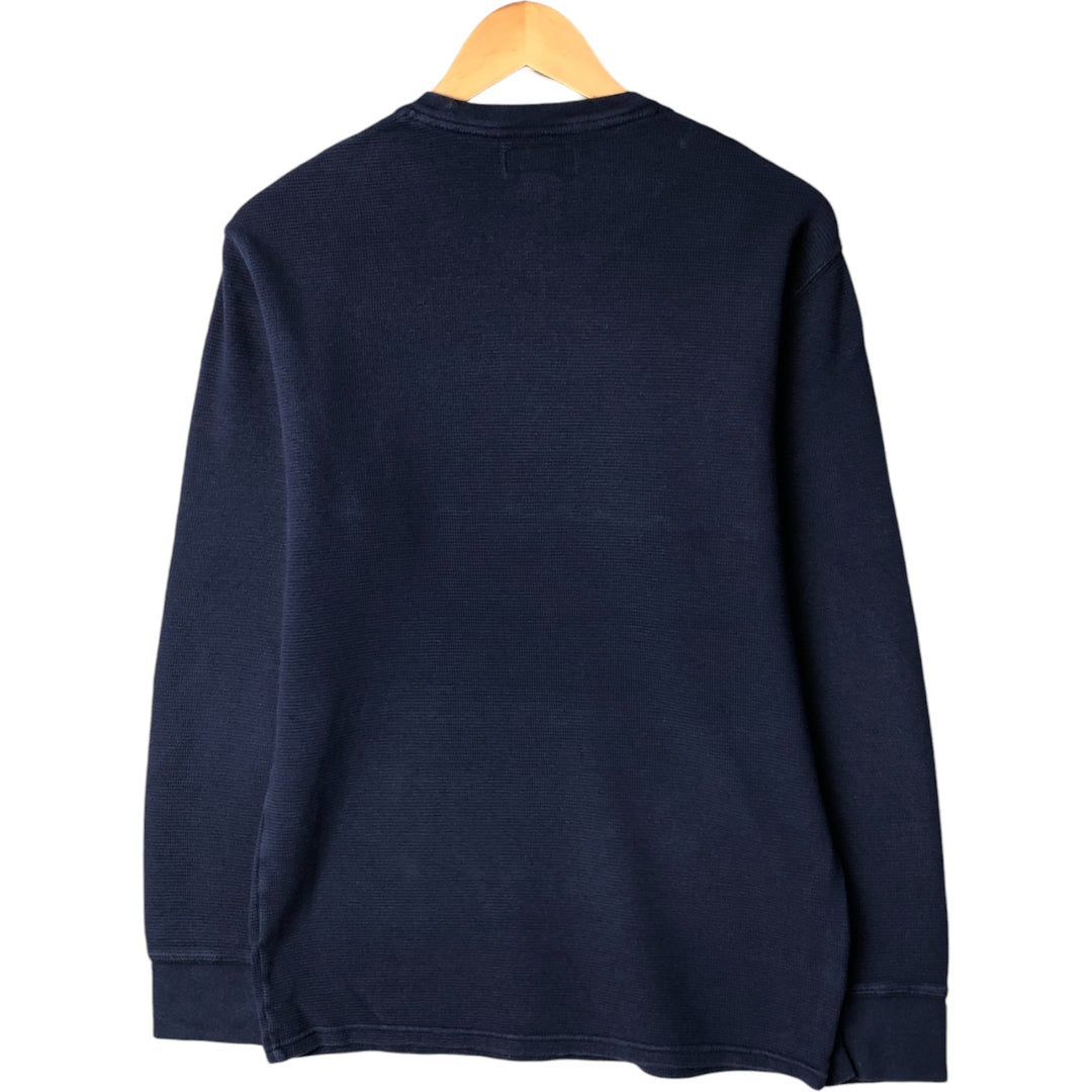 Ralph Lauren POLO RALPH LAUREN Thermal Long T-Shirt, Size L (Men's Size L) cotton navy blue type Vintage Second Hand