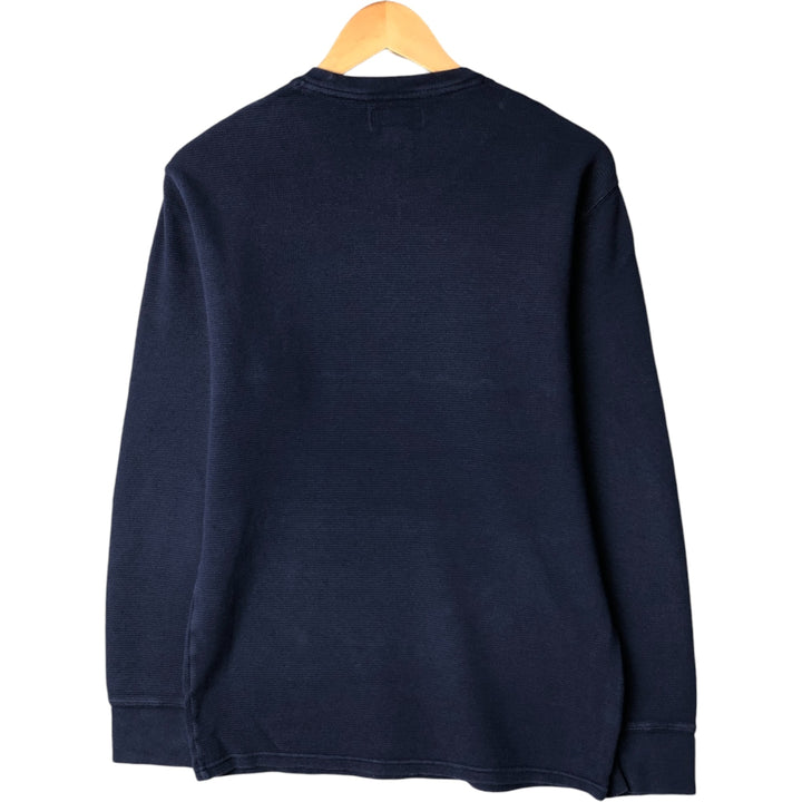 Ralph Lauren POLO RALPH LAUREN Thermal Long T-Shirt, Size L (Men's Size L) cotton navy blue type Vintage Second Hand