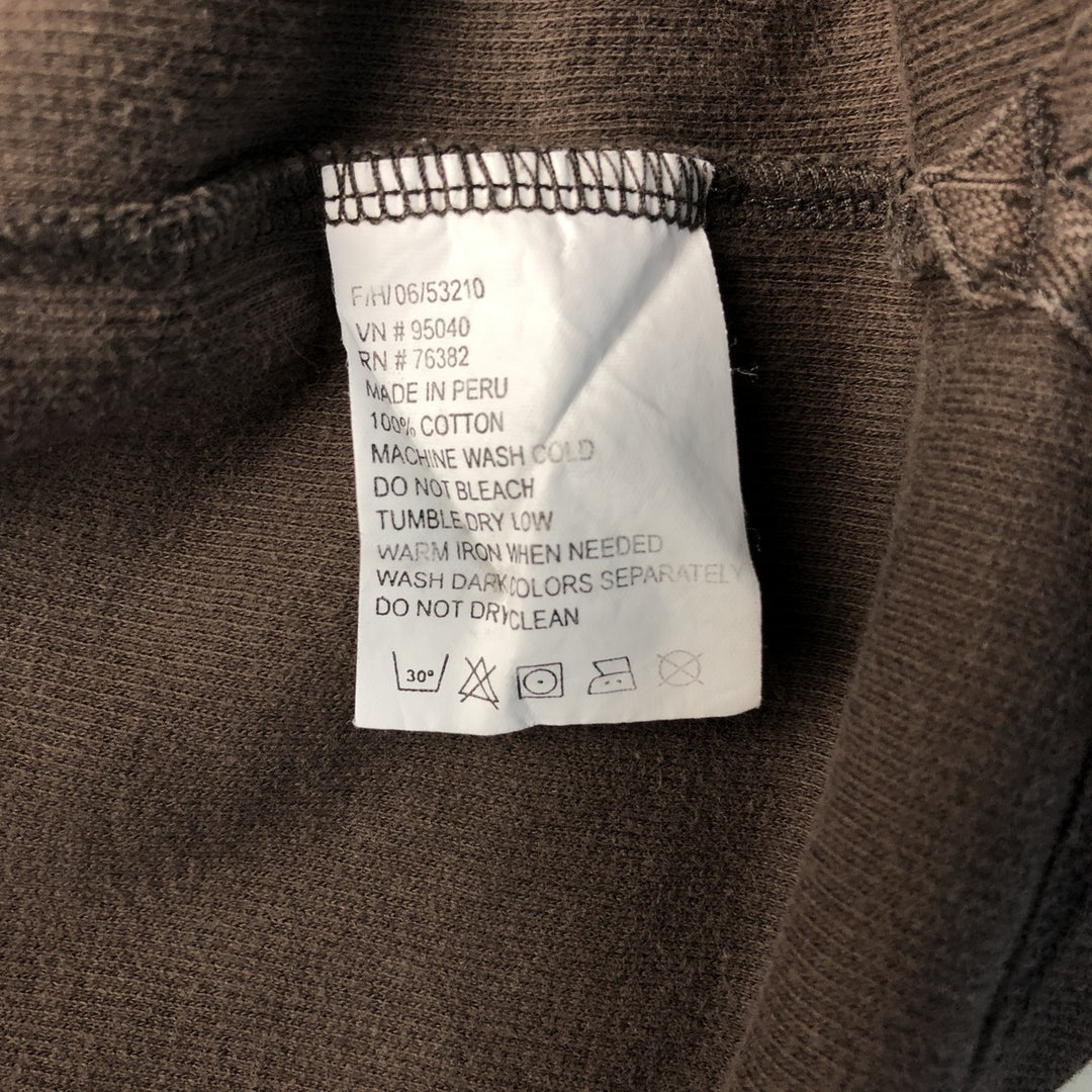 Timberland Thermal Long T-Shirt, Waffle, Men's Size M cotton brown type Vintage Second Hand