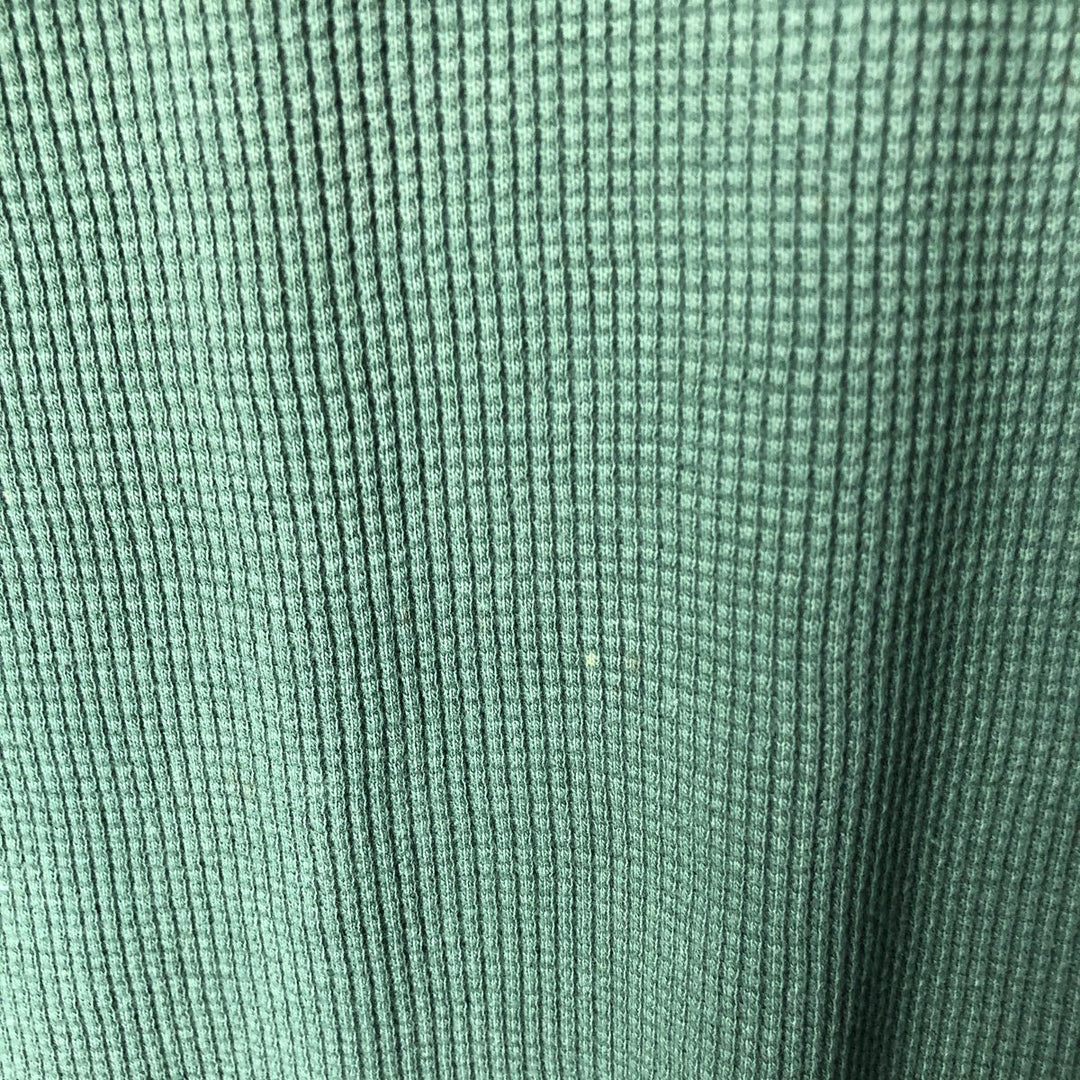 Vintage 90'S Ralph Lauren POLO SPORT Thermal Long T-Shirt, Waffle, Men's XL cotton green type Vintage Second Hand