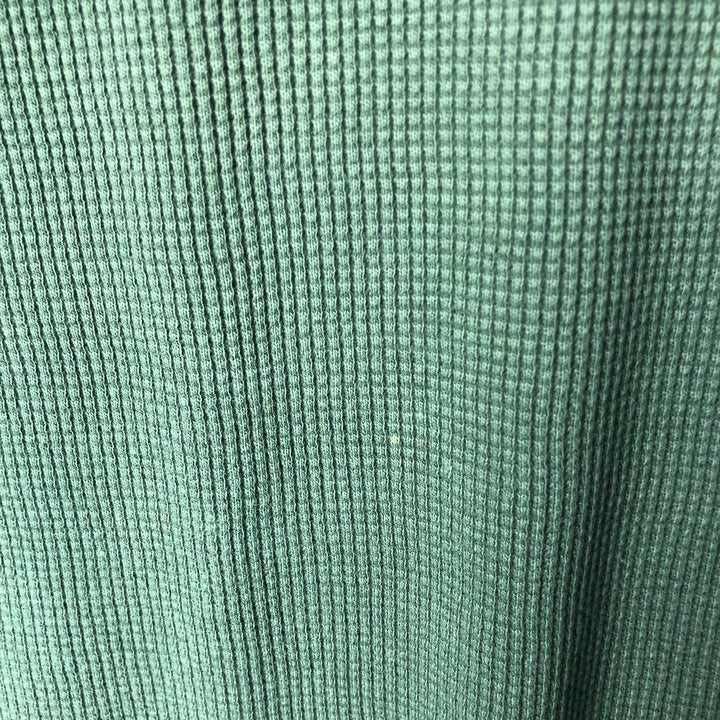 Vintage 90'S Ralph Lauren POLO SPORT Thermal Long T-Shirt, Waffle, Men's XL cotton green type Vintage Second Hand