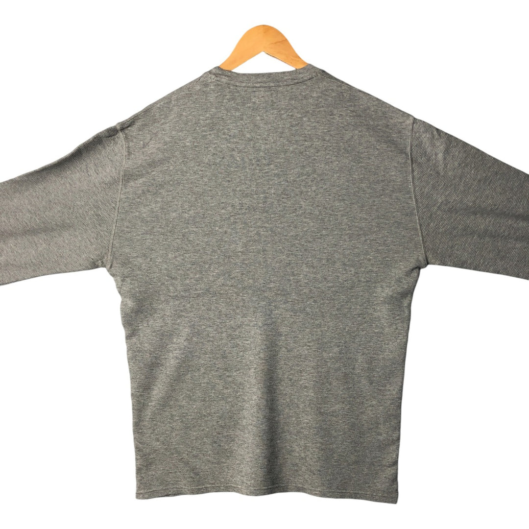 Ralph Lauren POLO RALPH LAUREN Thermal Long T-shirt Waffle Men's XXL cotton gray type Vintage Second Hand