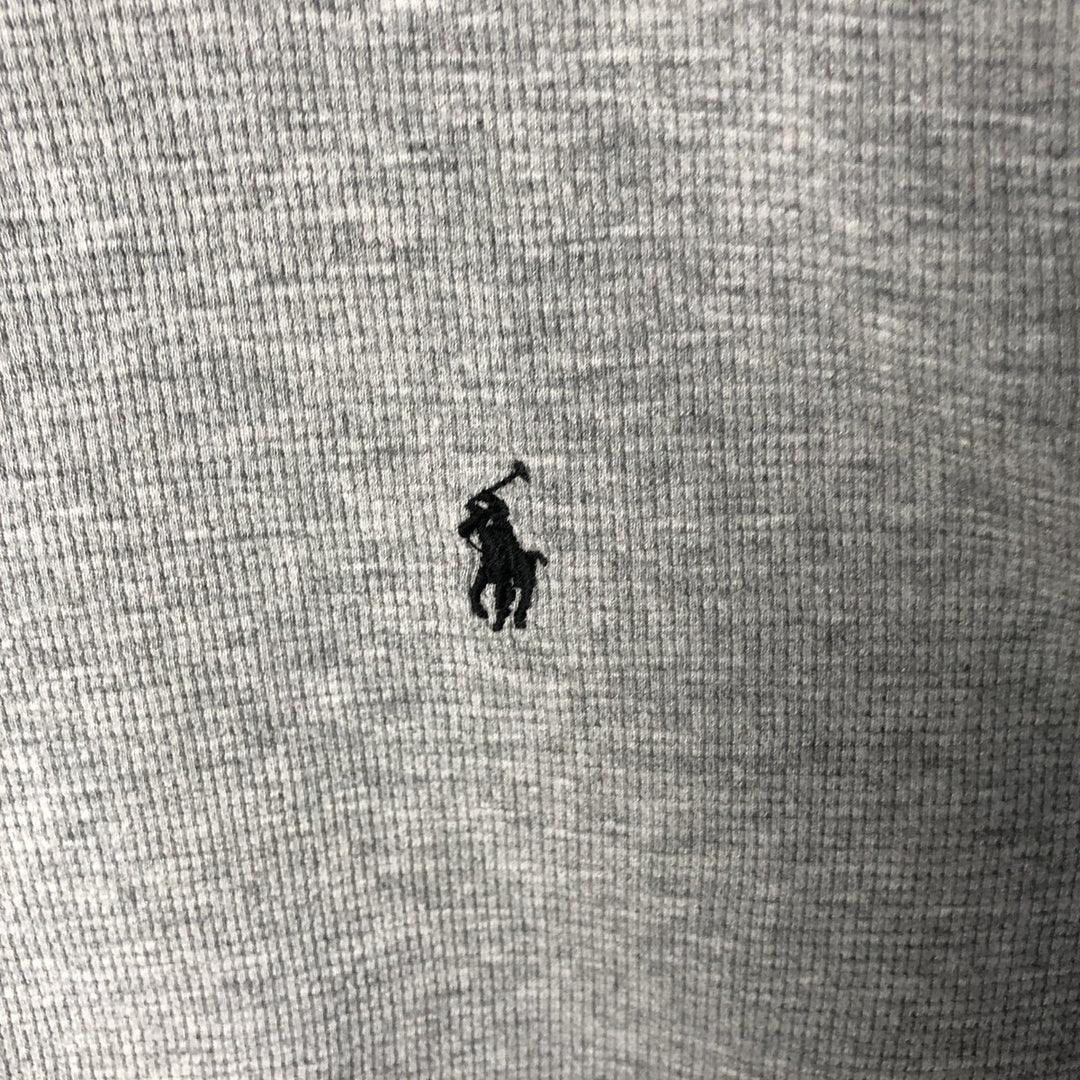 Ralph Lauren POLO RALPH LAUREN Thermal Long T-shirt Waffle Men's XXL cotton gray type Vintage Second Hand