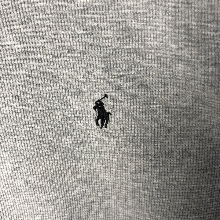 Ralph Lauren POLO RALPH LAUREN Thermal Long T-shirt Waffle Men's XXL cotton gray type Vintage Second Hand