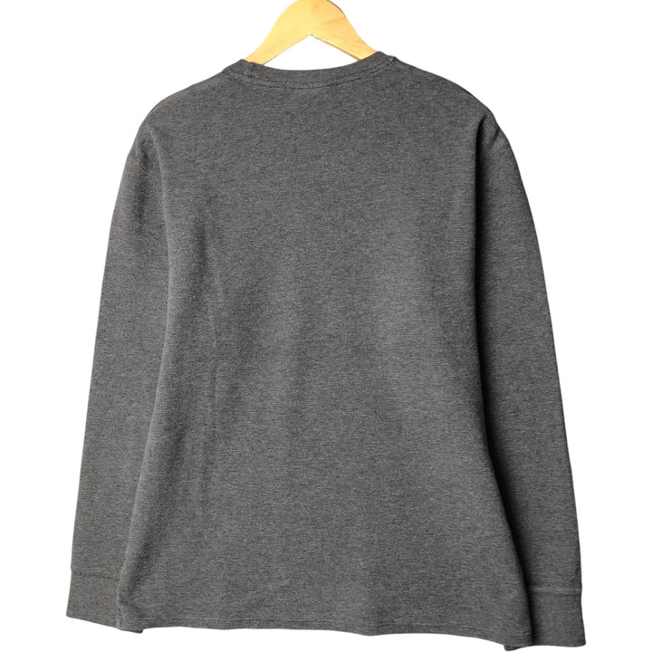 Ralph Lauren POLO RALPH LAUREN SLEEPWEAR Thermal Long T-shirt Waffle Men's XL cotton gray type Vintage Second Hand
