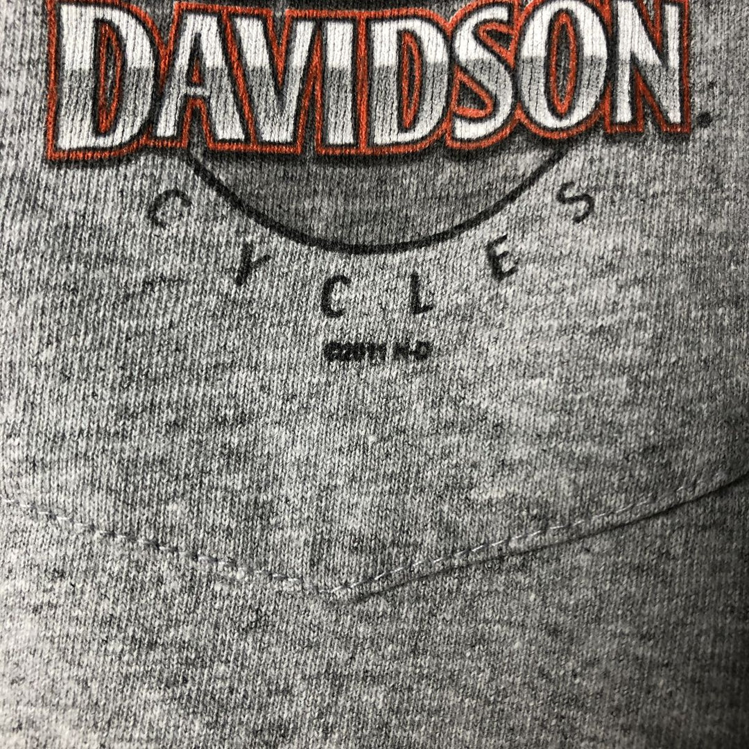 Harley-Davidson Motorcycle Long Sleeve T-Shirt, Men's XXL cotton gray type Vintage Second Hand
