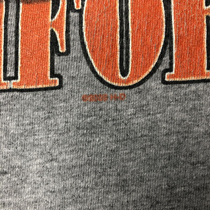 Harley-Davidson Motorcycle Long Sleeve T-Shirt, Men's XXL cotton gray type Vintage Second Hand