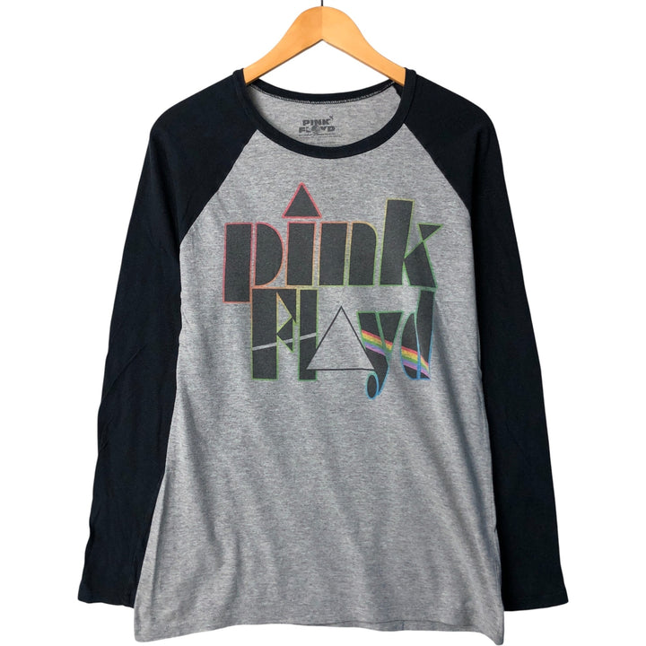 PINK FLOYD Pink Floyd Long Sleeve T-Shirt, Band Tee, Men's Size Medium cotton gray type Vintage Second Hand