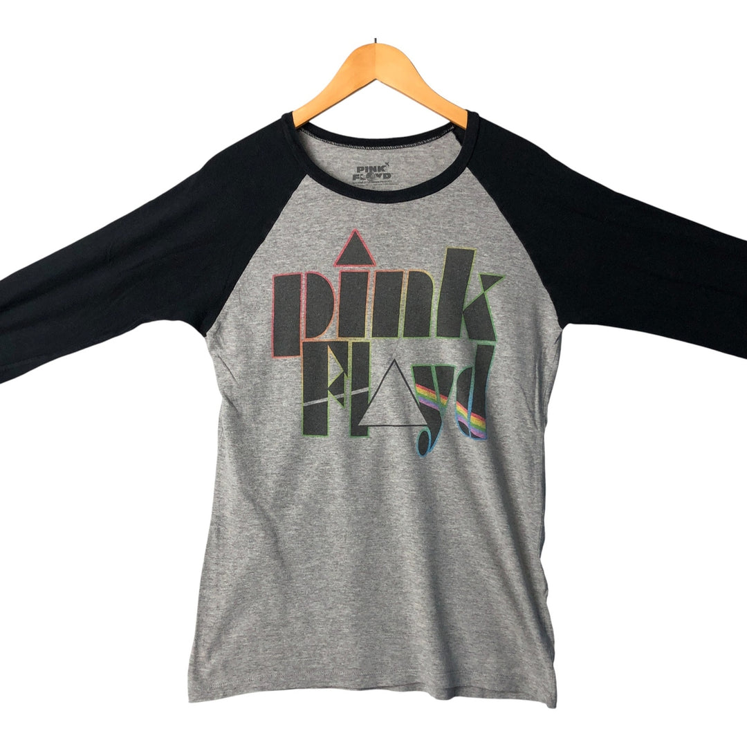 PINK FLOYD Pink Floyd Long Sleeve T-Shirt, Band Tee, Men's Size Medium cotton gray type Vintage Second Hand