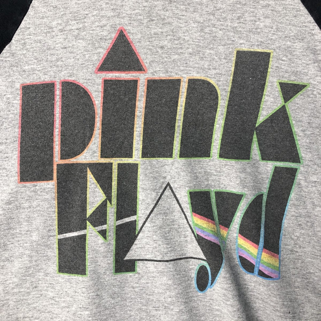 PINK FLOYD Pink Floyd Long Sleeve T-Shirt, Band Tee, Men's Size Medium cotton gray type Vintage Second Hand