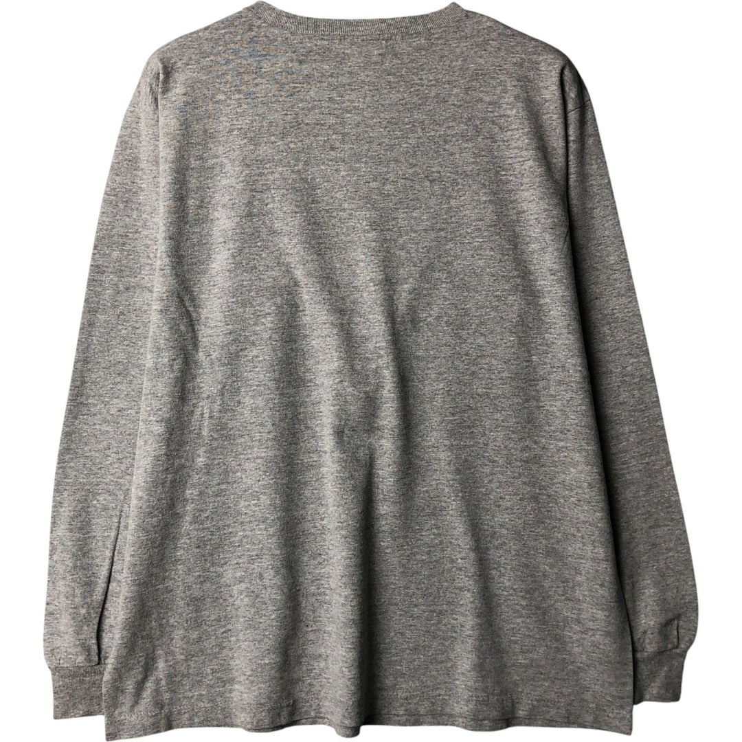 Vintage 90'S Adidas long-sleeved T-shirt, Made in USA, Men's Size Medium cotton gray type Vintage Second Hand