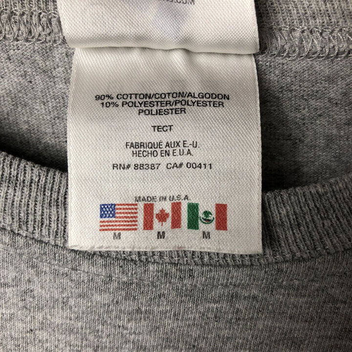 Vintage 90'S Adidas long-sleeved T-shirt, Made in USA, Men's Size Medium cotton gray type Vintage Second Hand