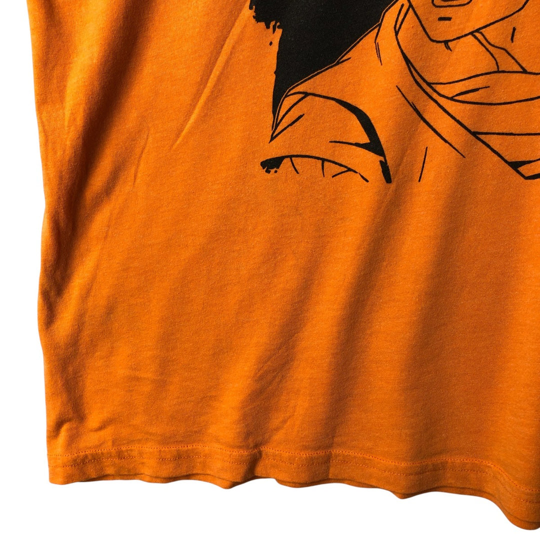 Dragon Ball Z Son Goku Anime Character Print Long Sleeve T-Shirt, Men's XXL cotton orange type Vintage Second Hand