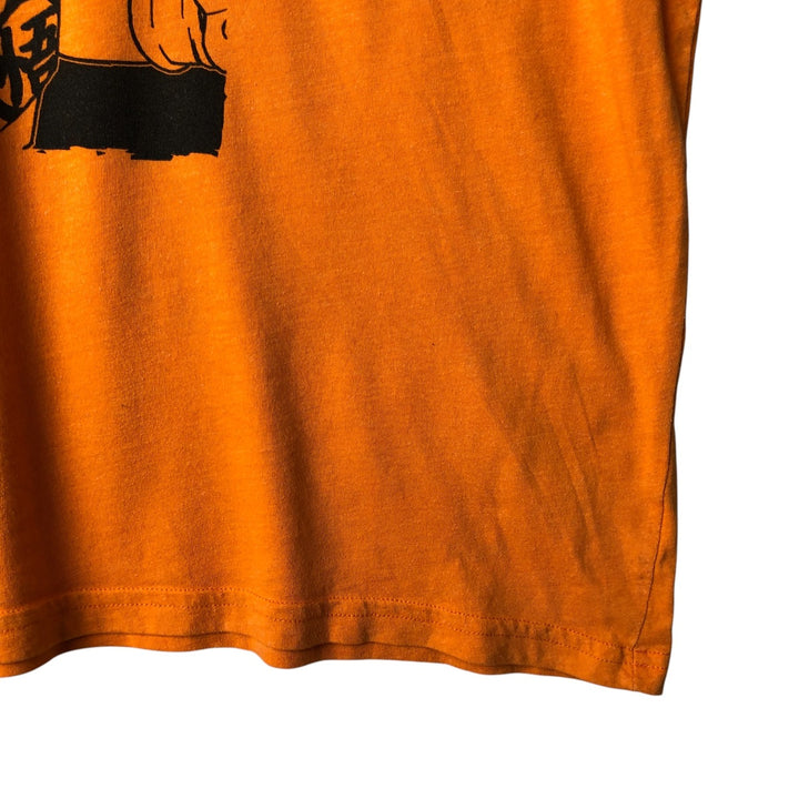 Dragon Ball Z Son Goku Anime Character Print Long Sleeve T-Shirt, Men's XXL cotton orange type Vintage Second Hand