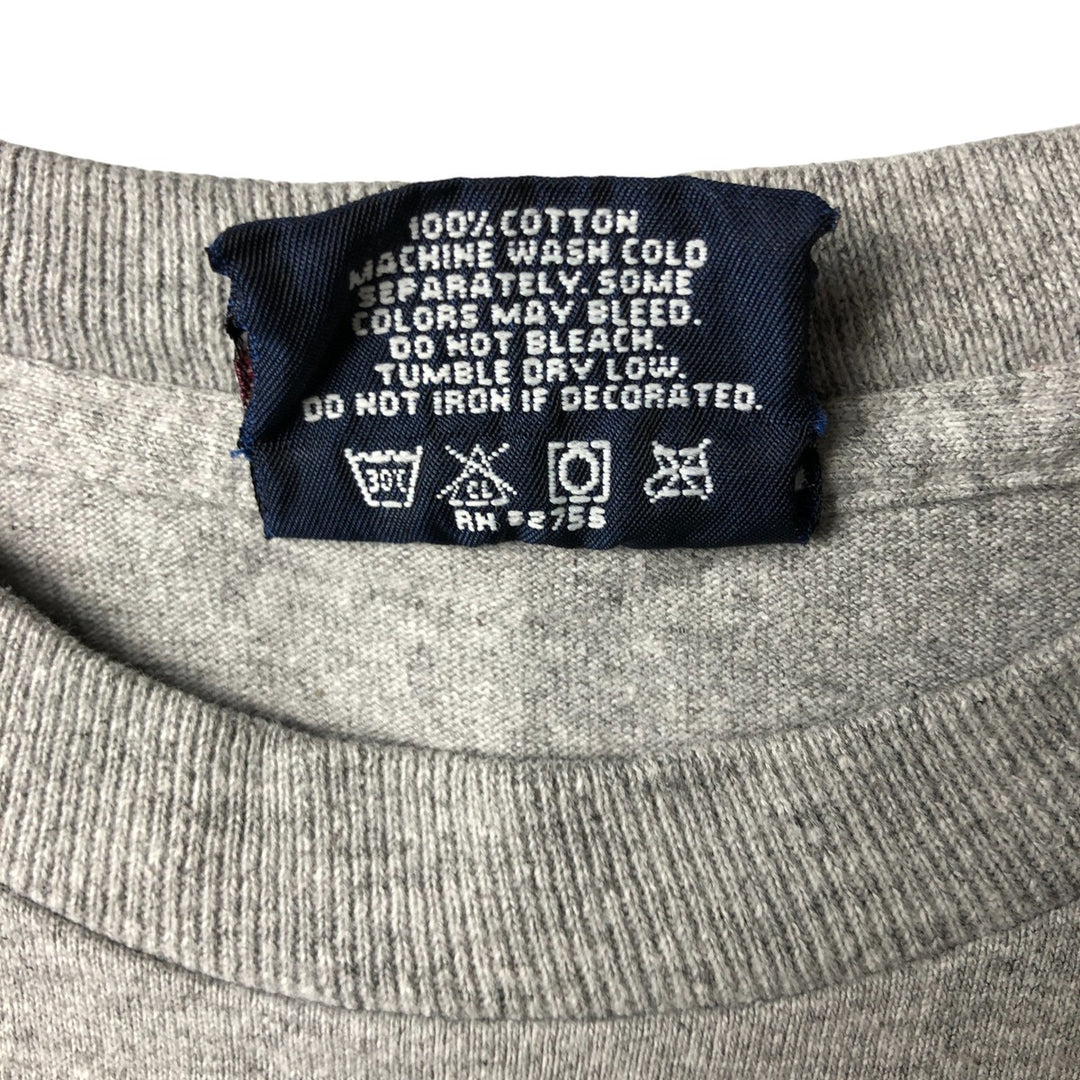 Vintage 1990'S Jansport Harvard University College Long Sleeve T-Shirt, Made in USA, Men's Size Large cotton gray type Vintage Second Hand