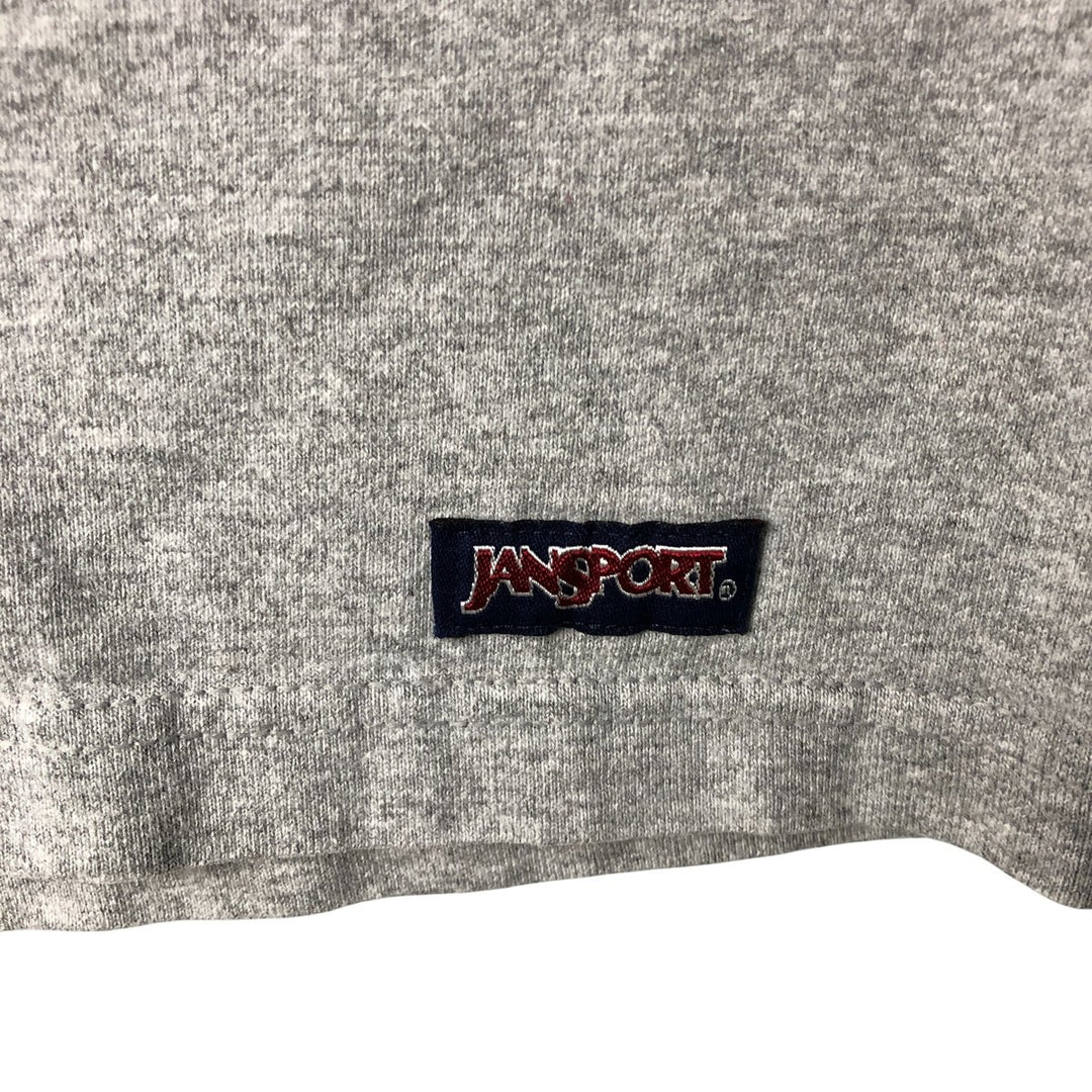 Vintage 1990'S Jansport Harvard University College Long Sleeve T-Shirt, Made in USA, Men's Size Large cotton gray type Vintage Second Hand