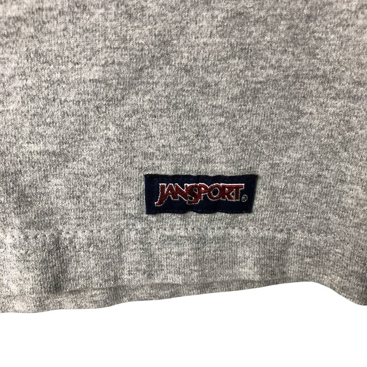 Vintage 1990'S Jansport Harvard University College Long Sleeve T-Shirt, Made in USA, Men's Size Large cotton gray type Vintage Second Hand