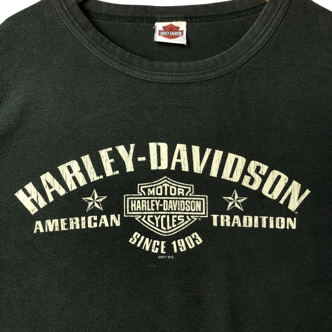 Harley-Davidson Thermallon T-Shirt, Honeycomb, Men's XL unclear Green type dark green Vintage Second Hand