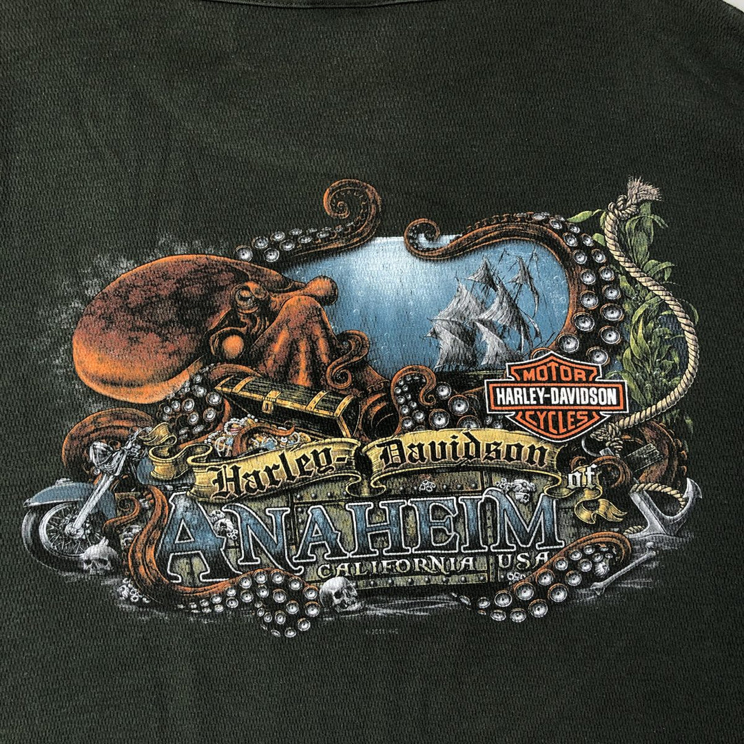 Harley-Davidson Thermallon T-Shirt, Honeycomb, Men's XL unclear Green type dark green Vintage Second Hand