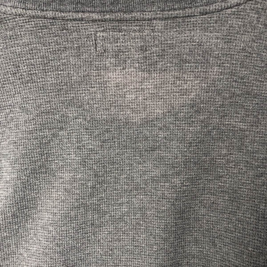 Ralph Lauren POLO RALPH LAUREN V-neck thermal long sleeve T-shirt waffle men's XL size cotton gray type Vintage Second Hand