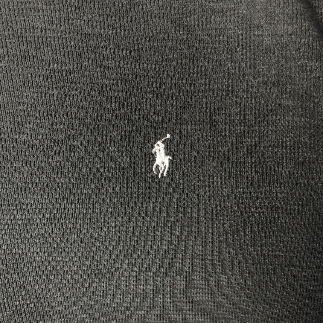 Ralph Lauren POLO RALPH LAUREN Thermal Long T-shirt, Honeycomb, Men's XL cotton gray type Vintage Second Hand