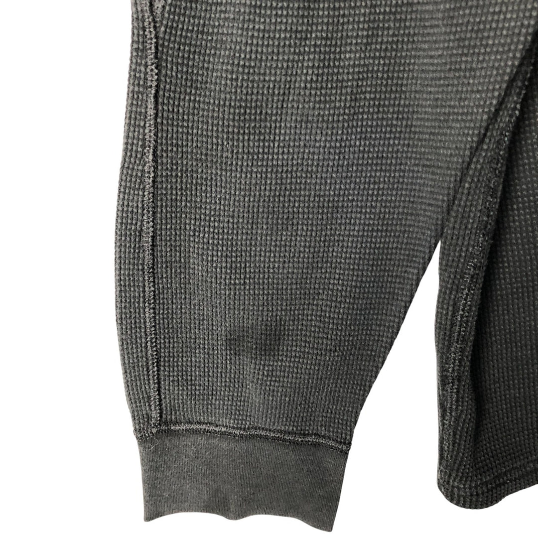 Ralph Lauren POLO RALPH LAUREN SLEEPWEAR Thermal Long T-shirt Waffle Men's XL cotton black type Vintage Second Hand