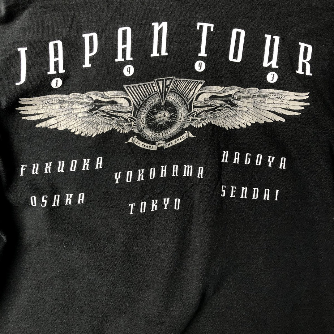 90'S Anvil Eagle Pattern Long Sleeve T-Shirt, Made in USA, Men's Size L, Vintage cotton black type Vintage Second Hand